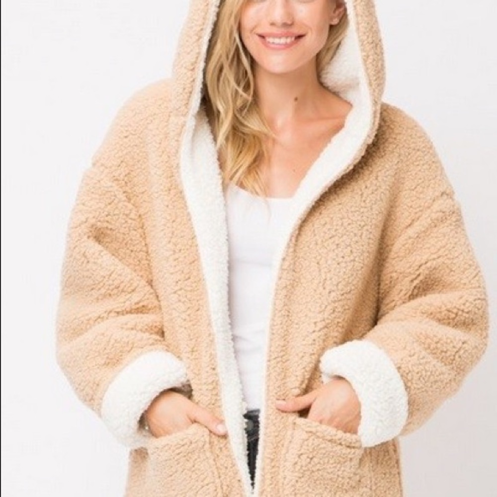 Teddy bear jacket from Francesscas. Size M